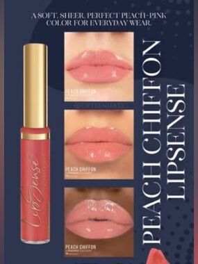 LipSense Peach Chiffon Gloss - Peach Pink Shine